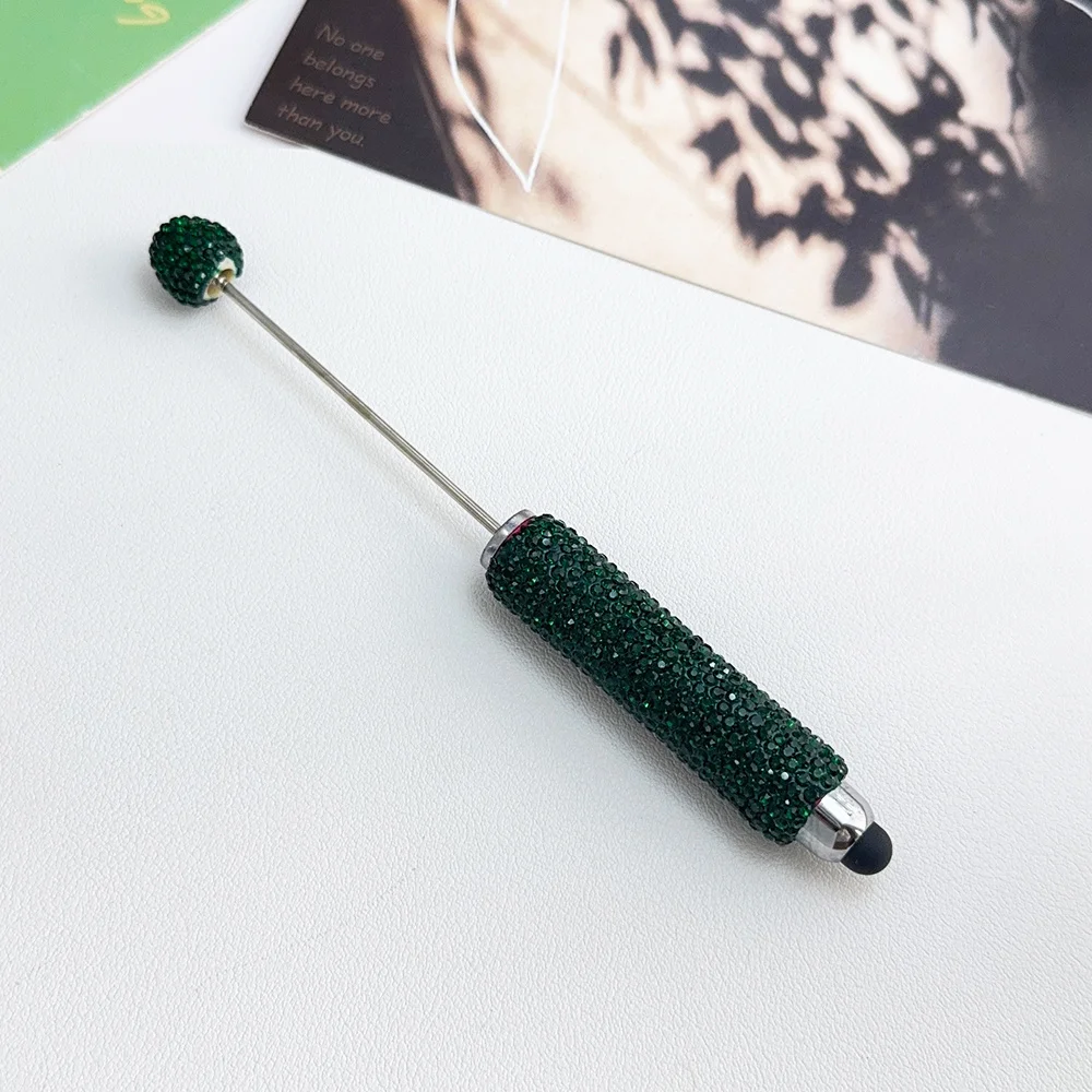 Cordial Design 20Pcs 15*137MM DIY Jewelry/Beaded Pen Accessories/Hand Made/Rhinestone Plastic Pens/Beadable Pen Findings #18125 - cordial