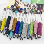 Cordial Design 20Pcs 15*137MM DIY Jewelry/Beaded Pen Accessories/Hand Made/Rhinestone Plastic Pens/Beadable Pen Findings #18125 4