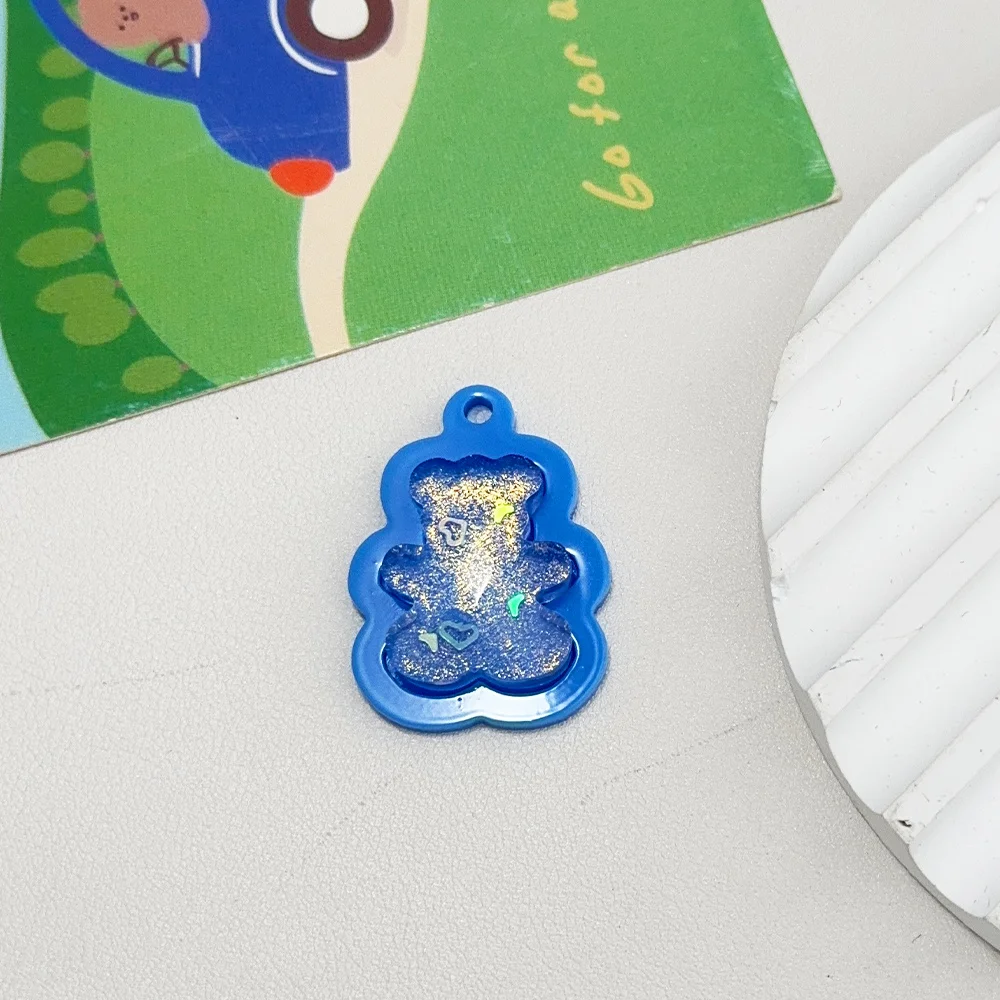 Cordial Design 50Pcs DIY Acrylic Charms/Hand Made/Pendant For Hand Bag/Jewelry Findings & Components/Bear Pizza Shape #193613 - cordial