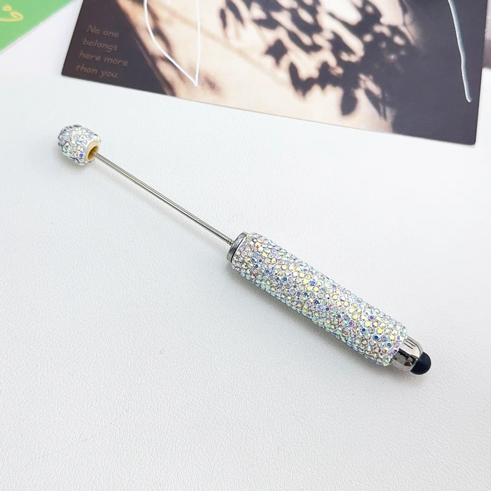 Cordial Design 20Pcs 15*137MM DIY Jewelry/Beaded Pen Accessories/Hand Made/Rhinestone Plastic Pens/Beadable Pen Findings #18125 - cordial