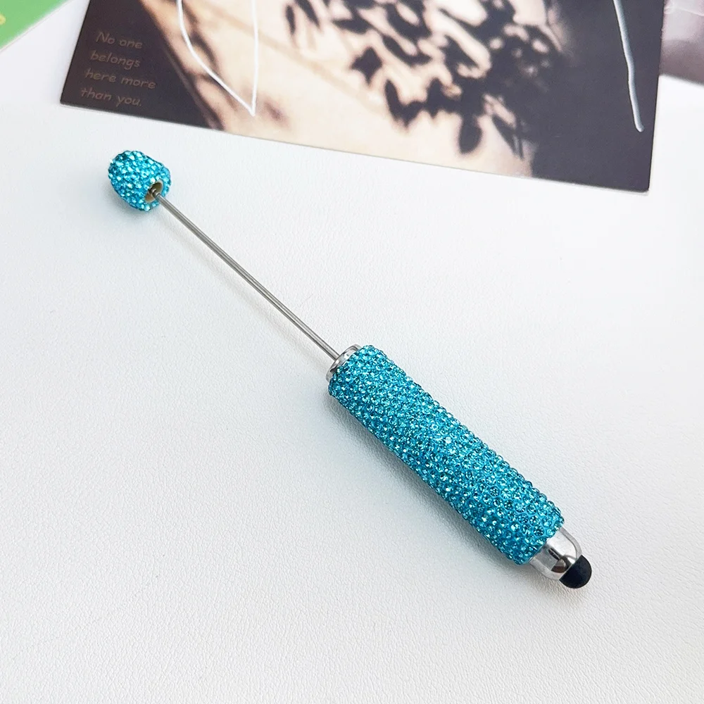 Cordial Design 20Pcs 15*137MM DIY Jewelry/Beaded Pen Accessories/Hand Made/Rhinestone Plastic Pens/Beadable Pen Findings #18125 - cordial