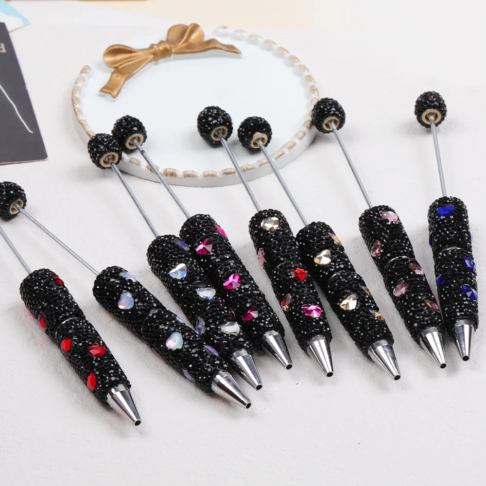 Cordial Design 20Pcs 16*154MM DIY Jewelry/Rhinestone Plastic Pens/Hand Made/Beaded Pen Accessories/Beadable Pen Findings #18248 - cordial