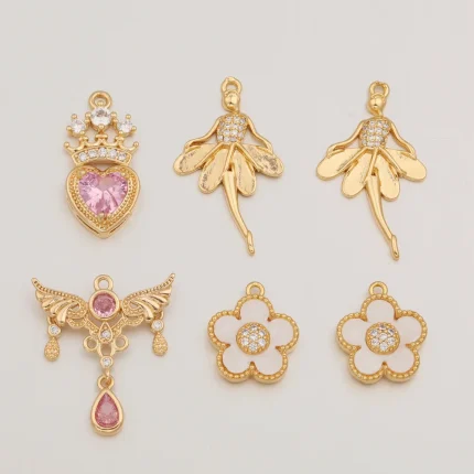 Cordial Design 40Pcs Copper Earring Accessories/DIY Pendant/Hand Made/Jewelry Findings & Components/CZ Rhinestone Charms #193710 1