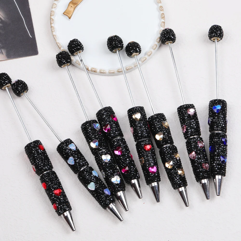 Cordial Design 20Pcs 16*154MM DIY Jewelry/Rhinestone Plastic Pens/Hand Made/Beaded Pen Accessories/Beadable Pen Findings #18248 - cordial