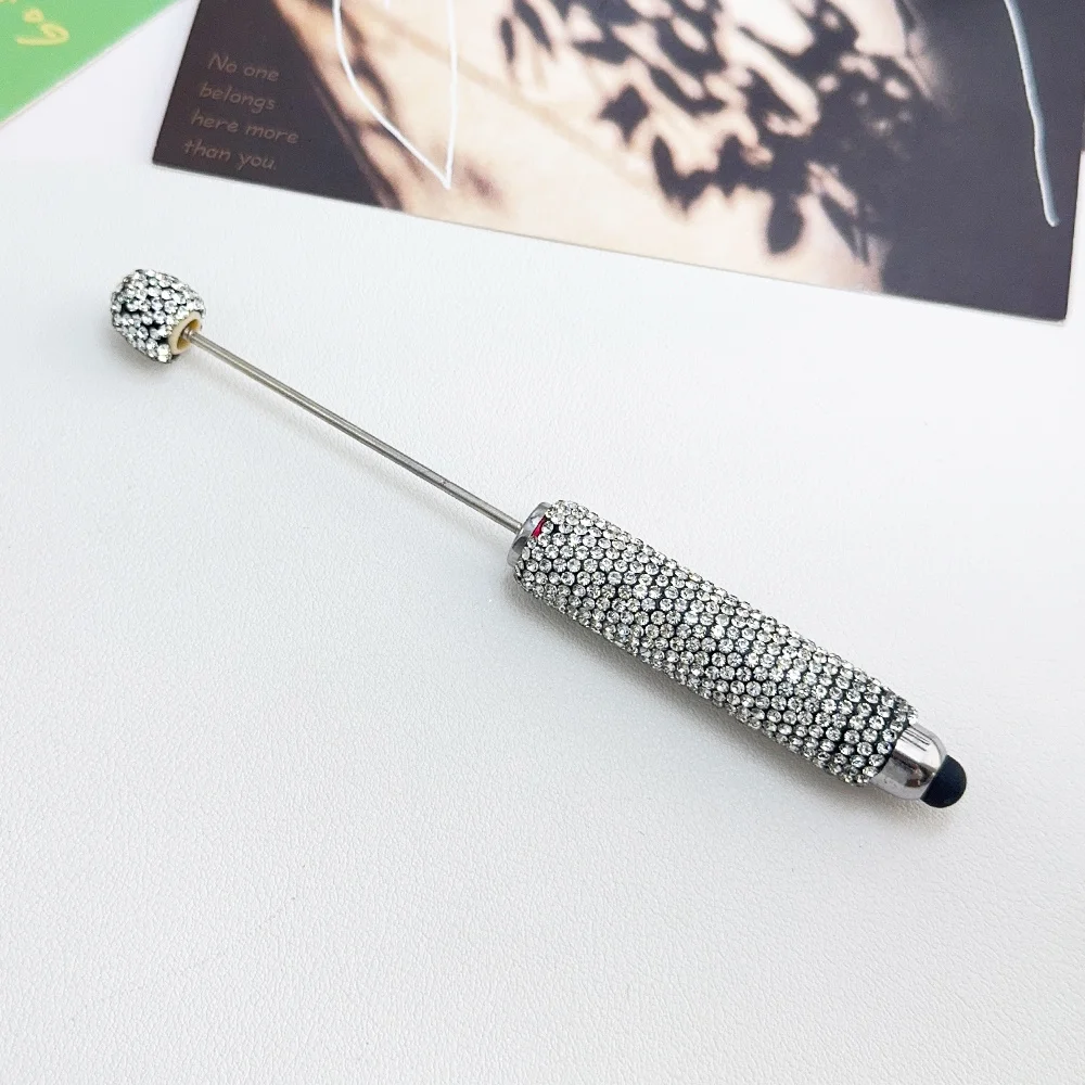 Cordial Design 20Pcs 15*137MM DIY Jewelry/Beaded Pen Accessories/Hand Made/Rhinestone Plastic Pens/Beadable Pen Findings #18125 - cordial