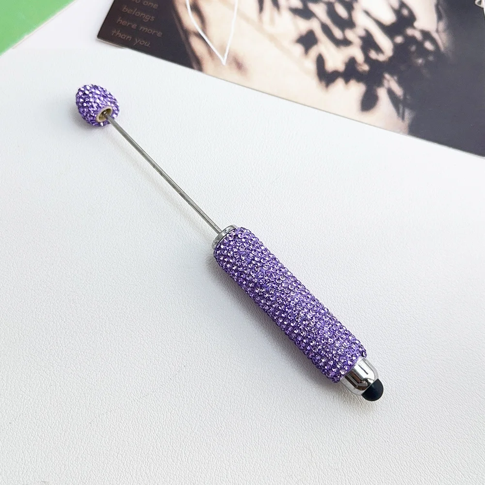 Cordial Design 20Pcs 15*137MM DIY Jewelry/Beaded Pen Accessories/Hand Made/Rhinestone Plastic Pens/Beadable Pen Findings #18125 - cordial