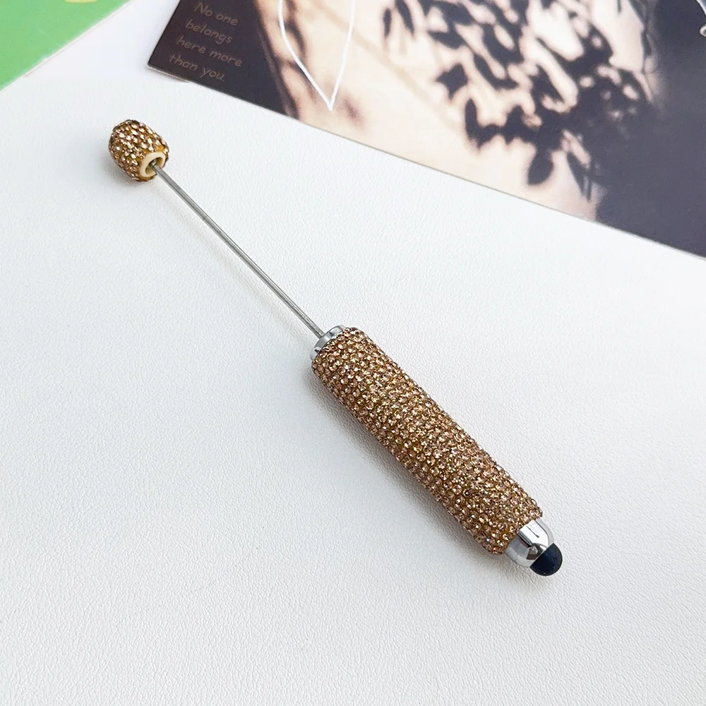 Cordial Design 20Pcs 15*137MM DIY Jewelry/Beaded Pen Accessories/Hand Made/Rhinestone Plastic Pens/Beadable Pen Findings #18125 - cordial