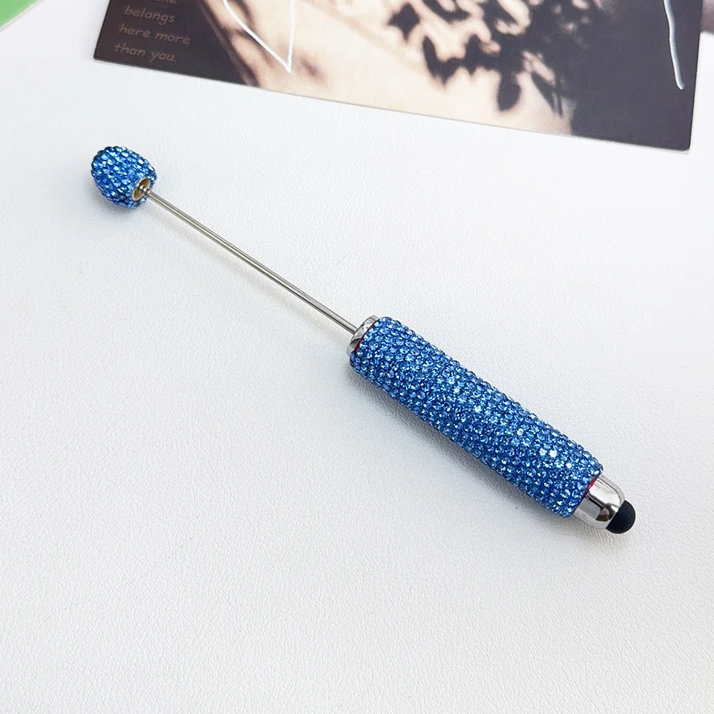 Cordial Design 20Pcs 15*137MM DIY Jewelry/Beaded Pen Accessories/Hand Made/Rhinestone Plastic Pens/Beadable Pen Findings #18125 - cordial
