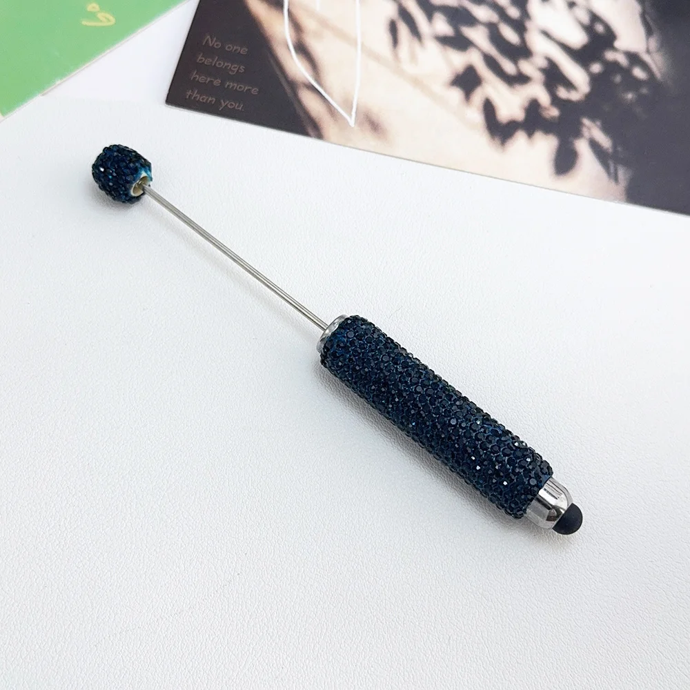 Cordial Design 20Pcs 15*137MM DIY Jewelry/Beaded Pen Accessories/Hand Made/Rhinestone Plastic Pens/Beadable Pen Findings #18125 - cordial