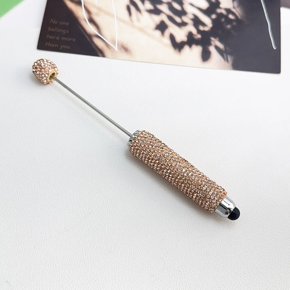 Cordial Design 20Pcs 15*137MM DIY Jewelry/Beaded Pen Accessories/Hand Made/Rhinestone Plastic Pens/Beadable Pen Findings #18125 - cordial