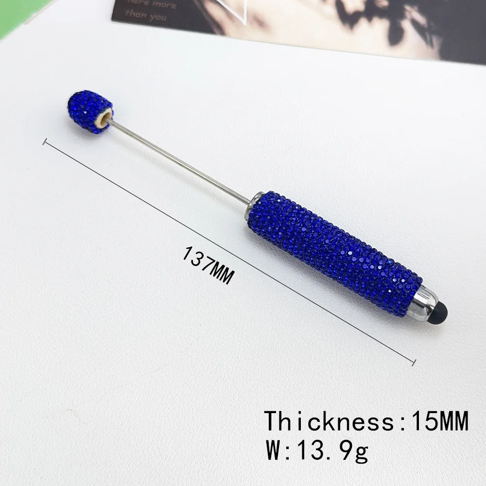 Cordial Design 20Pcs 15*137MM DIY Jewelry/Beaded Pen Accessories/Hand Made/Rhinestone Plastic Pens/Beadable Pen Findings #18125 - cordial