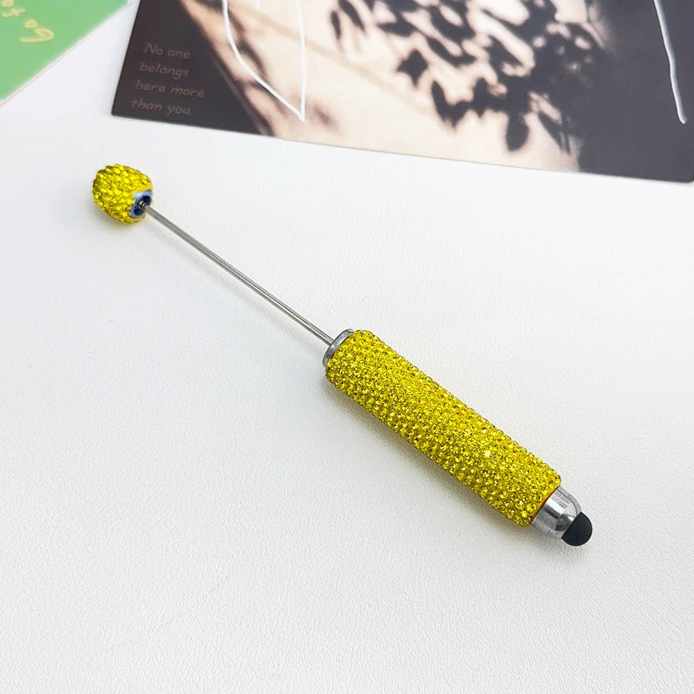 Cordial Design 20Pcs 15*137MM DIY Jewelry/Beaded Pen Accessories/Hand Made/Rhinestone Plastic Pens/Beadable Pen Findings #18125 - cordial
