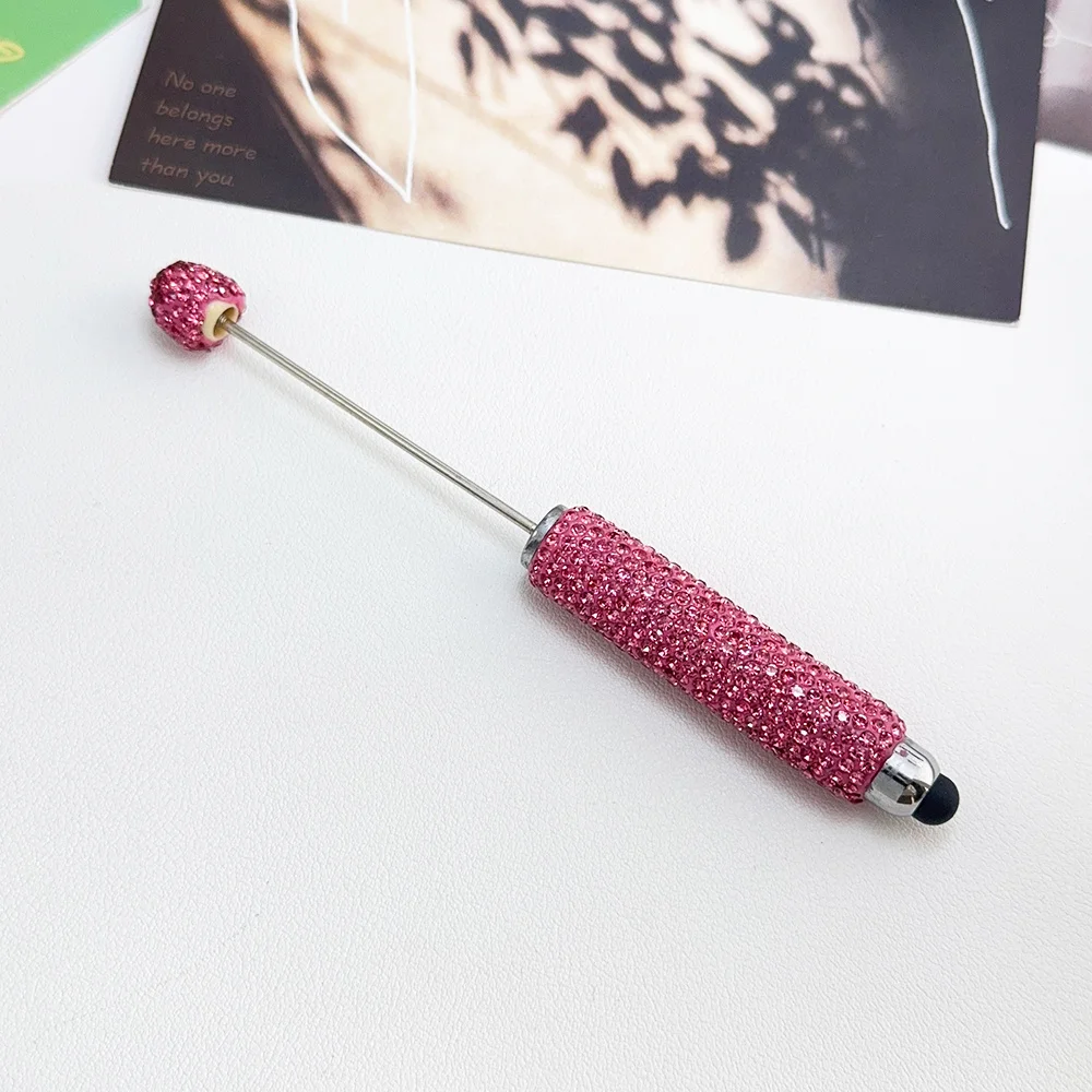 Cordial Design 20Pcs 15*137MM DIY Jewelry/Beaded Pen Accessories/Hand Made/Rhinestone Plastic Pens/Beadable Pen Findings #18125 - cordial