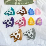 Cordial Design 50Pcs DIY Acrylic Charms/Hand Made/Pendant For Hand Bag/Jewelry Findings & Components/Bear Pizza Shape #193613 1
