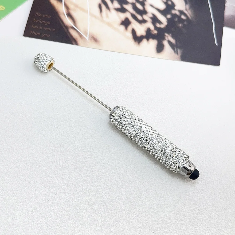 Cordial Design 20Pcs 15*137MM DIY Jewelry/Beaded Pen Accessories/Hand Made/Rhinestone Plastic Pens/Beadable Pen Findings #18125 - cordial