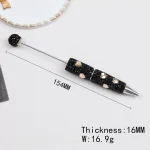 Cordial Design 20Pcs 16*154MM DIY Jewelry/Rhinestone Plastic Pens/Hand Made/Beaded Pen Accessories/Beadable Pen Findings #18248 3
