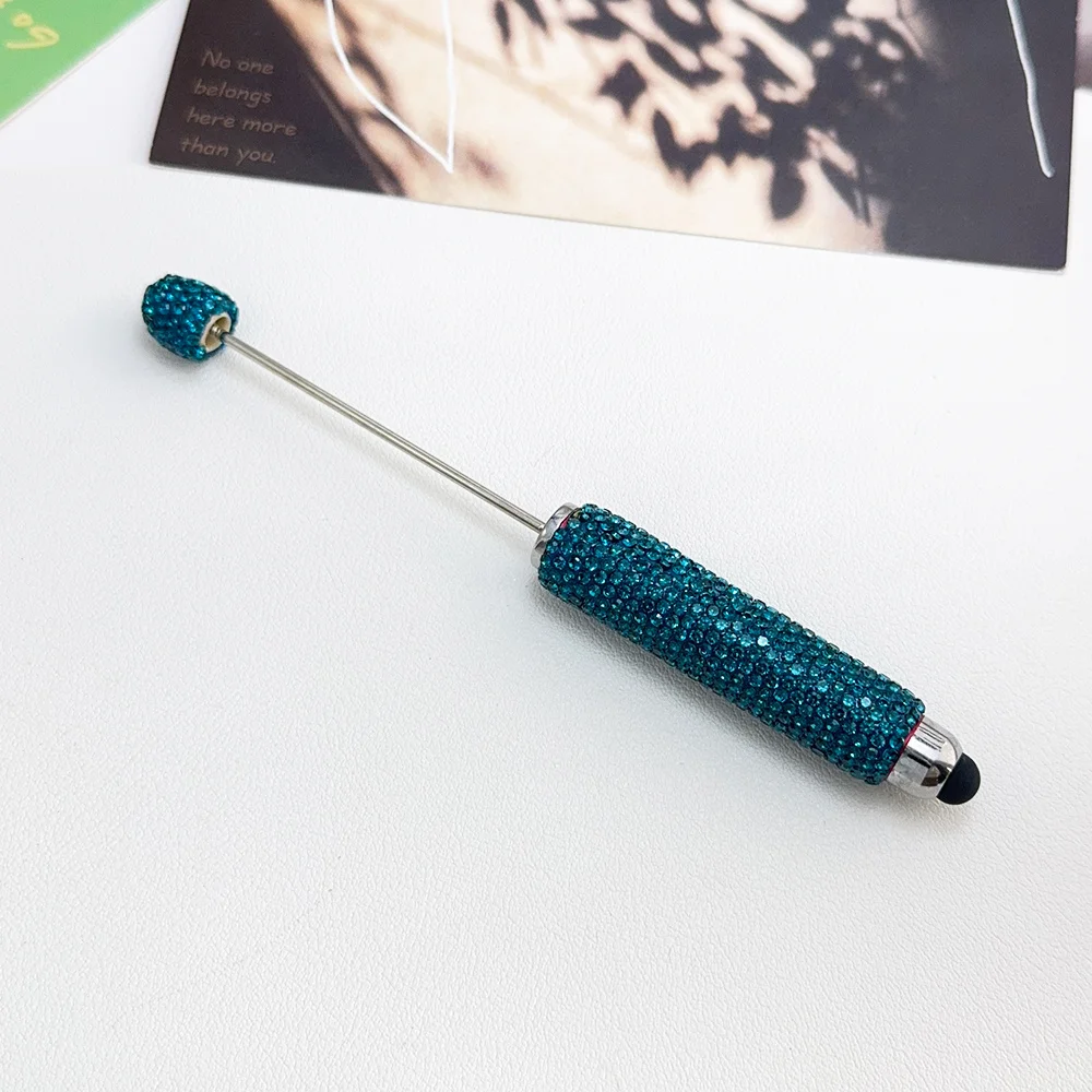 Cordial Design 20Pcs 15*137MM DIY Jewelry/Beaded Pen Accessories/Hand Made/Rhinestone Plastic Pens/Beadable Pen Findings #18125 - cordial