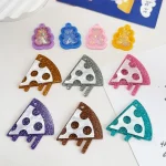 Cordial Design 50Pcs DIY Acrylic Charms/Hand Made/Pendant For Hand Bag/Jewelry Findings & Components/Bear Pizza Shape #193613 5